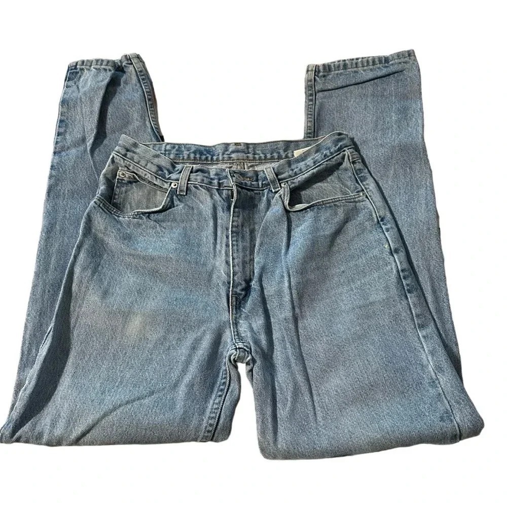 Vintage Jordache Basics Mens Light Wash Tapered Leg Jeans 32x32 Made in USA